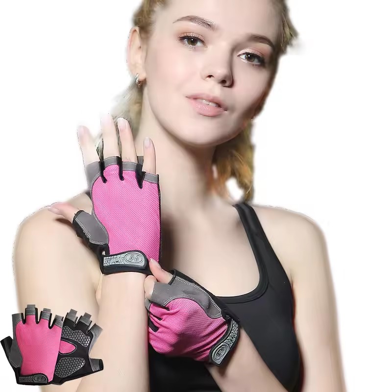 Horse Riding Glove - Breathable Anti-Slip Half Finger Gloves for