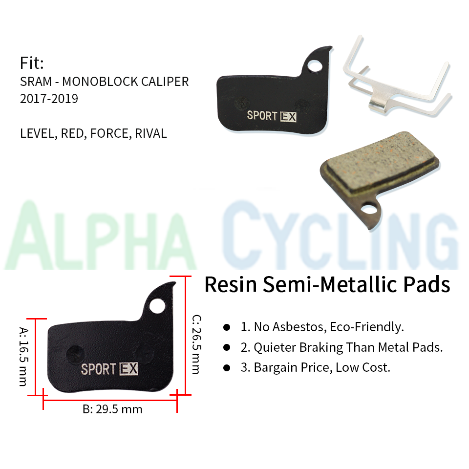 4 Pairs, Bicycle Disc Brake Pa - Mtb Elbow Pad recension och pris