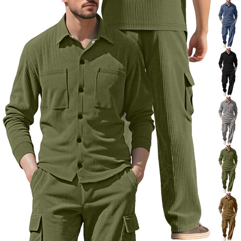 Men's Tracksuit Corduroy Workw - Outdoor Sports Outfit recension och pris