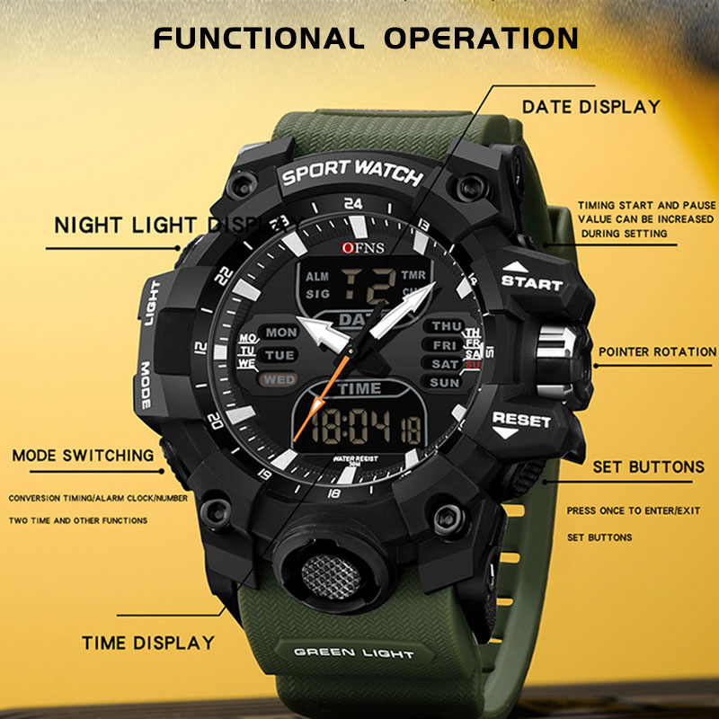 Top Brand Men Quartz Watches G - Outdoor Sport Brand recension och pris