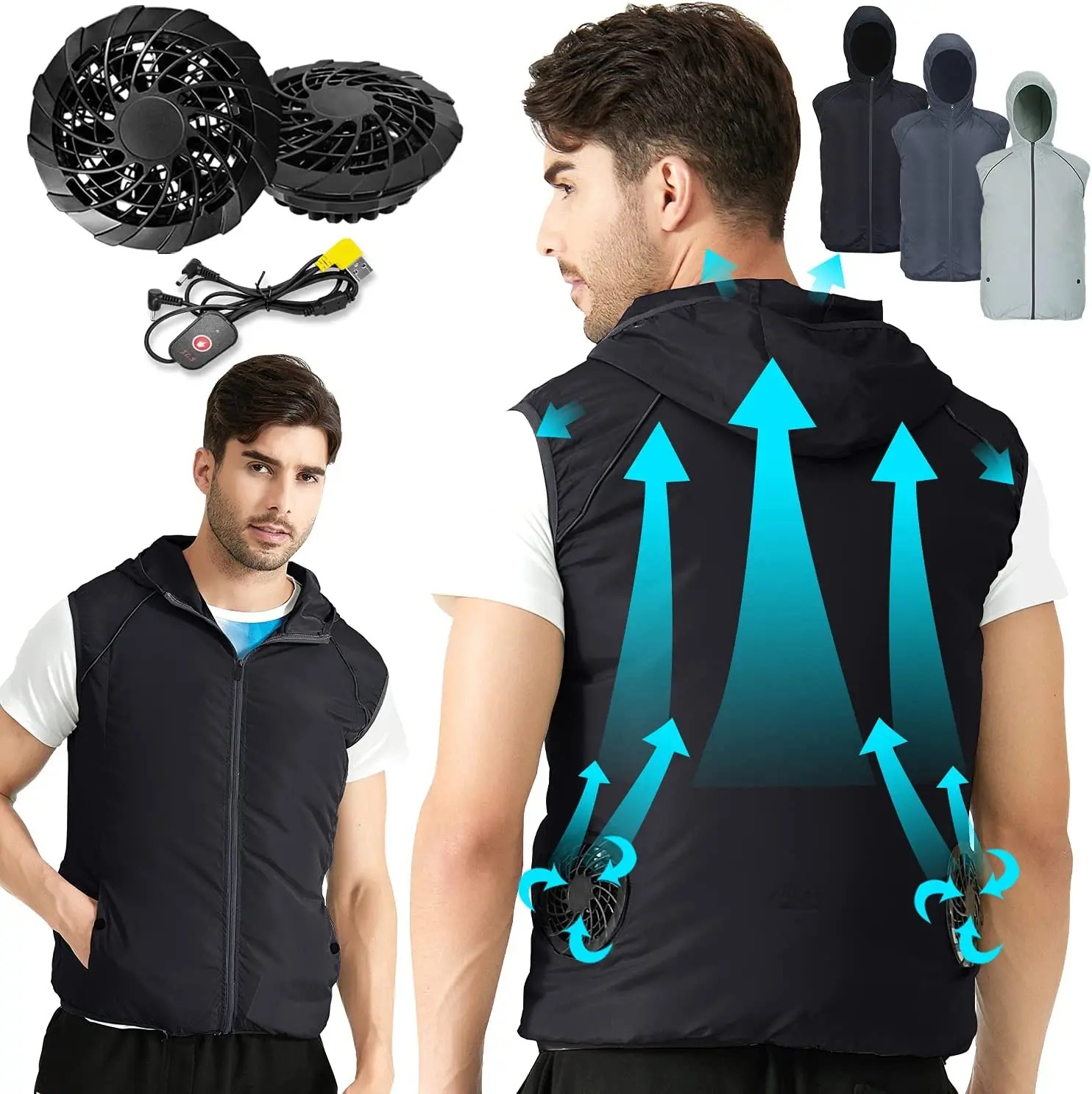 Summer Sport Fan Air Condition - Outdoor Sport Brand Jacket recension och pris
