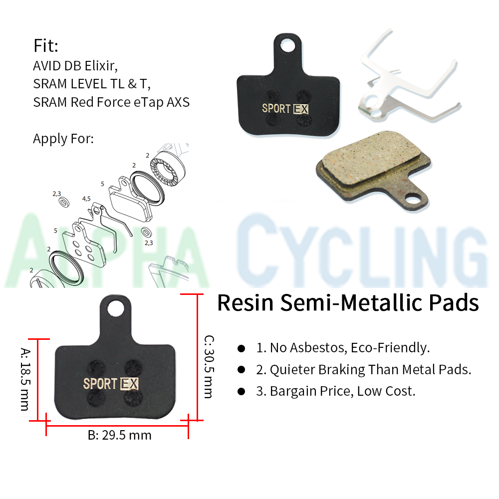 Bicycle Disc Brake Pads For AV - Mtb Elbow Pad recension och pris