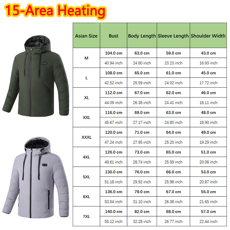 15 Area Heated Winter Hooded J - Outdoor Sport Area recension och pris