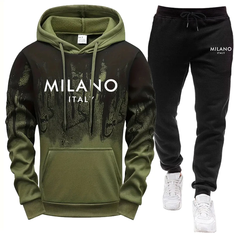 Mens Set/Hoodie/Pants Italy Fa - Outdoor Sports Outfit recension och pris