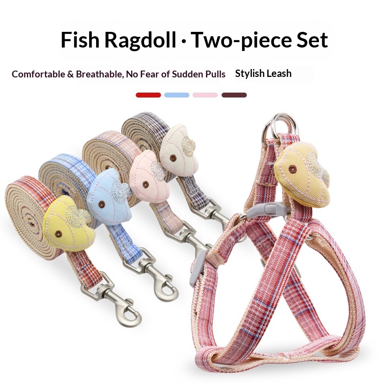 Small Dog Harness and Leash Se - Headcollar Rope Set recension och pris